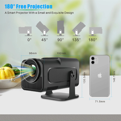 FLYIN HY320MINI 4K Ultra HD 3D Portable Short Throw Projektoren und Präsentationsgeräte für Heimkino und Kino
