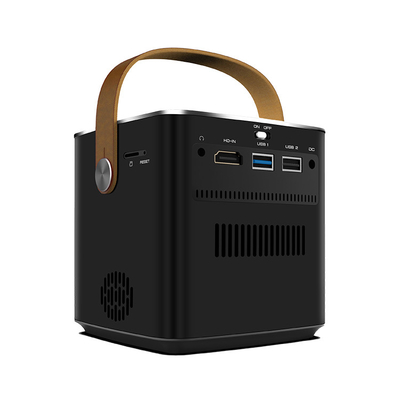 Flyin P12 1080P Max 4K Mini Projektor 9000mAh Batterie Außenvideo 400 ANSI Lumens Android 9 2GB/16GB DLP Link 3D Projektor