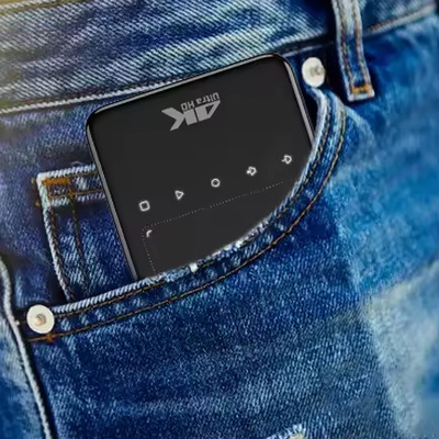 Flyin DLP Mini Smart LED Projektor S90 Android-Systeme Batterie WiFi Build In für Heimkino-Nutzung