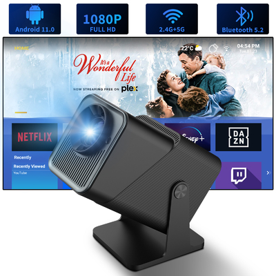 Flyin FY360 2025 Hot Sale Hochwertiger HD 3D Mini-Pocket-Projektor mit Android 11 4K Video & Movie WiFi & Portable Features
