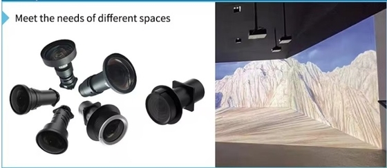 Flyin 5500 Lumen DLP Laser Projektor WUXGA hochauflösende 4K Active 3D Präsentation 0,8 DMD Chip für präzise Bildgebung manuelle Fokus Linsenwechsel für ein flexibles Projektionserlebnis