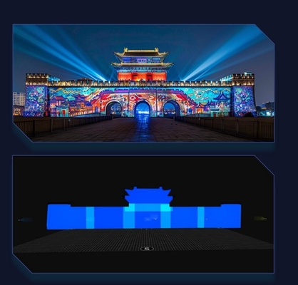 Flyin 4K Multifunktions-verteilte konvergierte Server-Projektionsausrüstung für Edge-Fusion-Dome 3D-Mapping Immersiver Raum A1