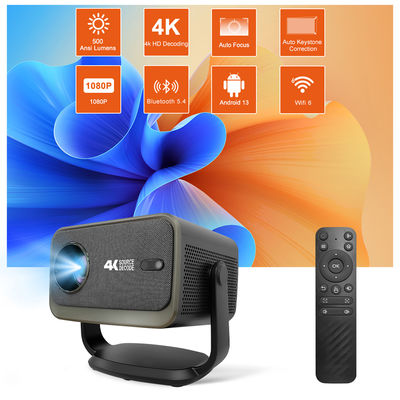 2026 Flyin P20 Plus Smart Projector Android 13 500 ANSI Lumens Unterstützung für 4K 2GB+16GB WiFi6 LED LCD Heimkino