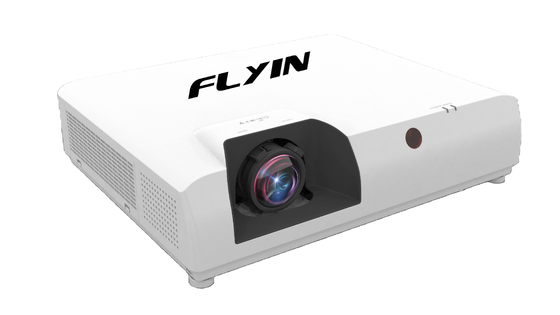 Flyin-E7U 7500 Lumens WUXGA 3LCD Laserprojektor 1.6x Zoom 5000000:1 Kontrast 4K für große Kirchenbildungen