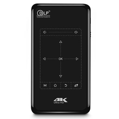 FLYIN P-09II Profi 4K Mini Projektor DLP LED-Lampe Projektor Fernbedienung Stereo WiFi-Smart Home Portable Projektor