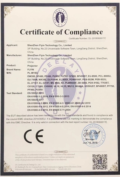 China Shenzhen Flyin Technology Co.,Limited Zertifizierungen