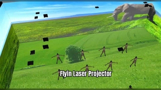 Flyin-Laserprojektor – hohe Helligkeit, hoher Kontrast, lebendige Farben.